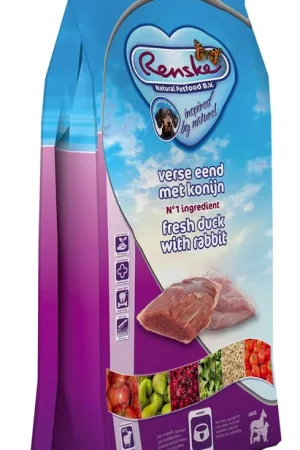 Renske hondenvoer Super Premium eend & konijn 2 kg Op = Op