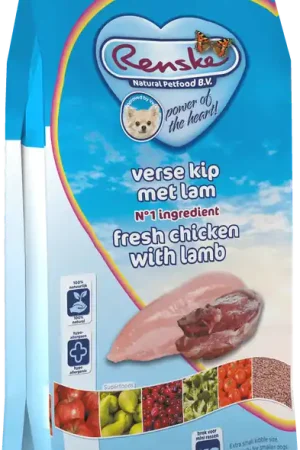 Favoriet Renske hondenvoer Super Premium Mini kip & lam 2 kg