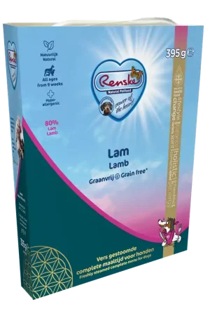 Finale Uitverkoop Renske Vers hondenvoer Graanvrij Lam 395 gr