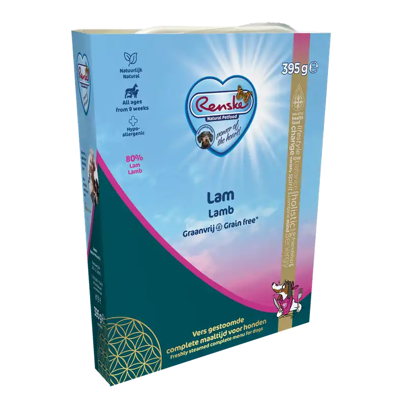 Finale Uitverkoop Renske Vers hondenvoer Graanvrij Lam 395 gr