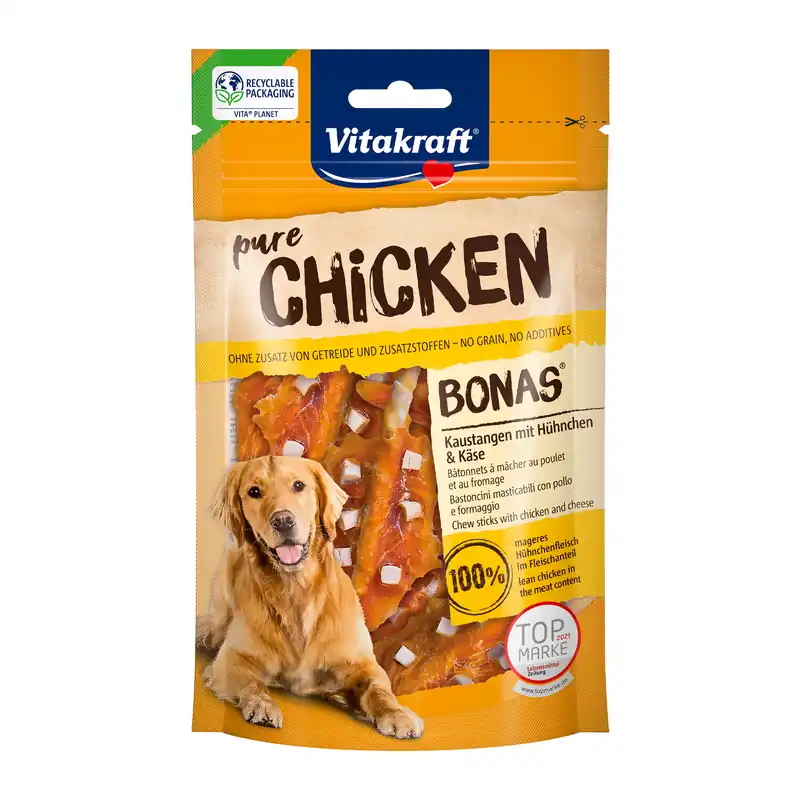 Gratis Retour Vitakraft Chicken Bonas Kip & Kaas 80 gr