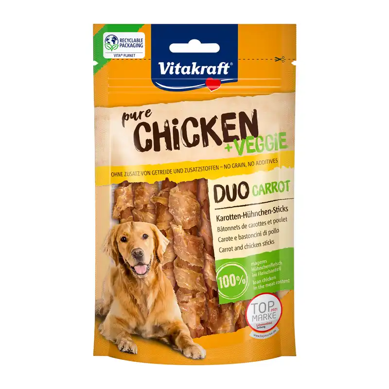 Vitakraft Chicken Veggie Wortel Kipsticks 80 gr Exclusieve Aanbieding