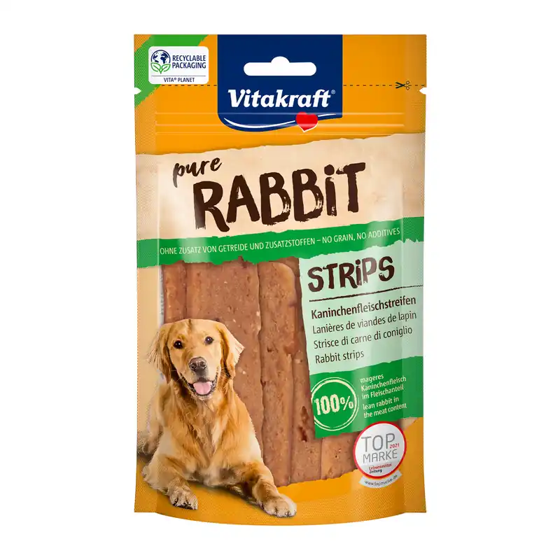 Fabrieksprijs Vitakraft Rabbit Vleesstrips 80 gr