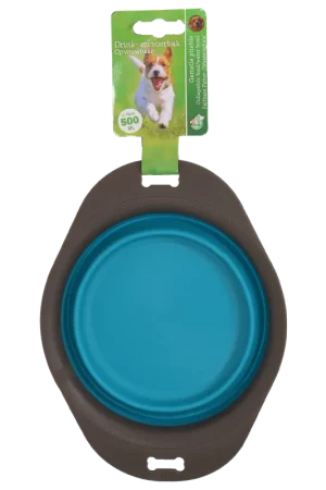 Uitverkoop Voer- en Drinkbak Opvouwbaar Grijs/Blauw