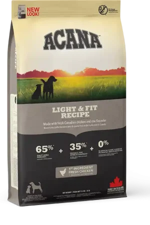 Acana Dog hondenvoer Light & Fit 11,4 kg Fabrieksprijs