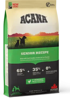 Finale Uitverkoop Acana Dog hondenvoer Senior Recipe 11,4 kg