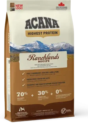 Superprijs Acana Highest Protein hondenvoer Ranchlands 11,4 kg