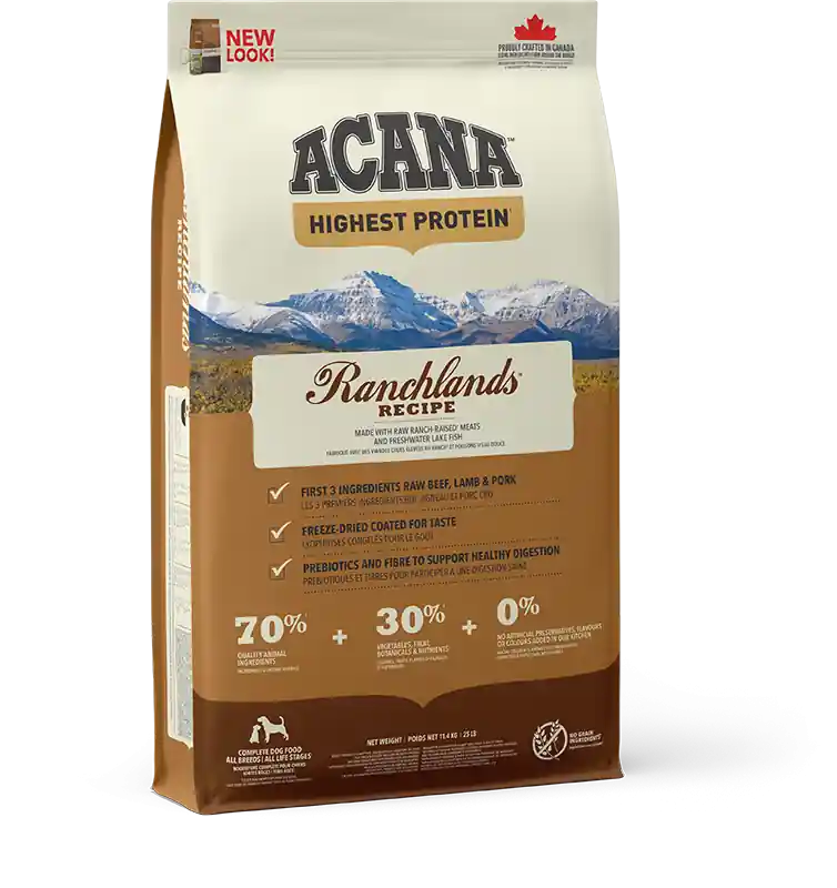 Superprijs Acana Highest Protein hondenvoer Ranchlands 11,4 kg