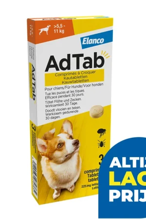 AdTab Kauwtabletten 5,5 - 11 kg 3 tabl Populair