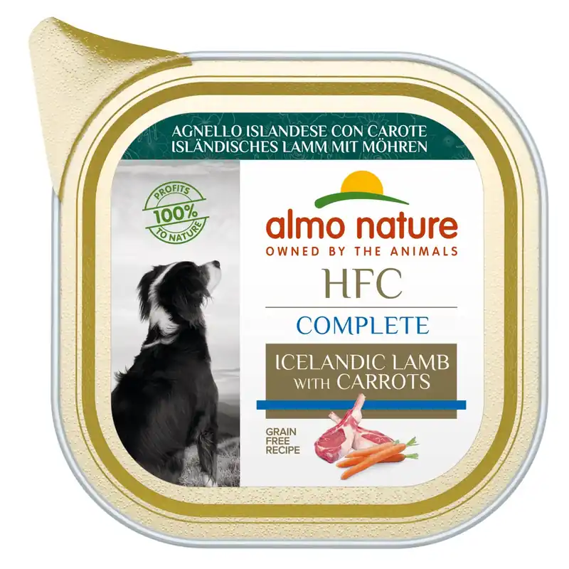 Gratis Retour Almo Nature hondenvoer HFC Complete IJslands Lamsvlees/Wortelen 85 gr