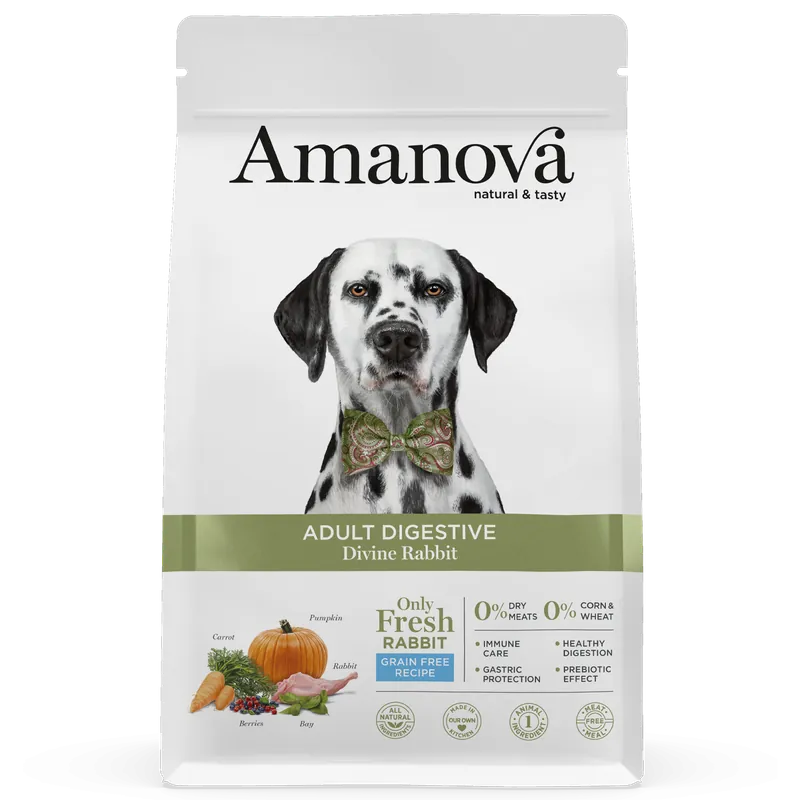 Amanova Hondenvoer Adult Digestive Divine Rabbit 2 kg Weekendaanbieding