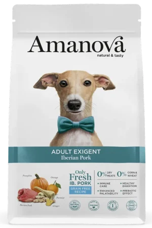 Amanova Hondenvoer Adult Exigent Iberian Pork 10 kg Direct Beschikbaar