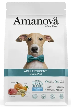 Amanova Hondenvoer Adult Exigent Iberian Pork 2 kg Meest Verkocht