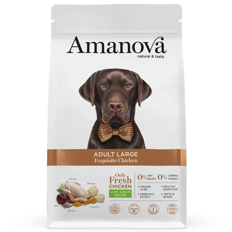 Amanova Hondenvoer Adult Large Exquisite Chicken 12 kg Uitverkoop