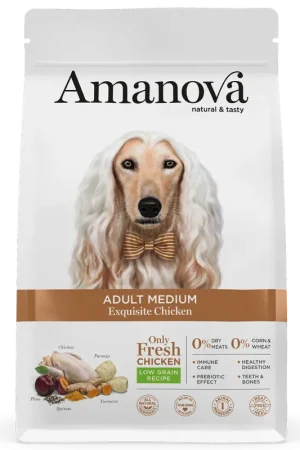 Amanova Hondenvoer Adult Medium Exquisite Chicken 12 kg Flitsaanbieding