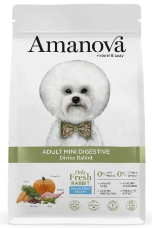 Alleen Vandaag Amanova Hondenvoer Adult Mini Digestive Divine Rabbit 2 kg