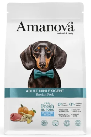 Amanova Hondenvoer Adult Mini Exigent Iberian Pork 7 kg Laatste Versie