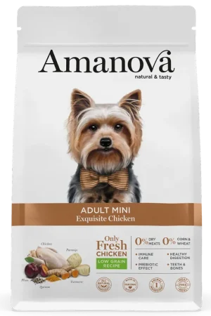 Beperkt Aanbod Amanova Hondenvoer Adult Mini Exquisite Chicken 2 kg