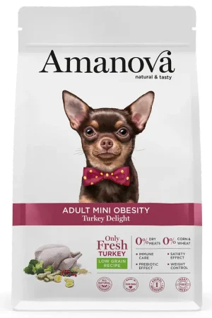 Snelle Levering Amanova Hondenvoer Adult Mini Obesity Turkey Delight 2 kg