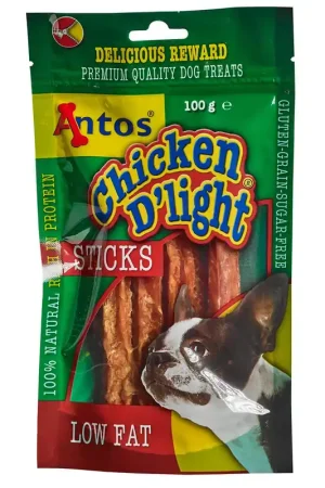 Goedkoop Antos Chicken D‘Light Sticks 100 gr