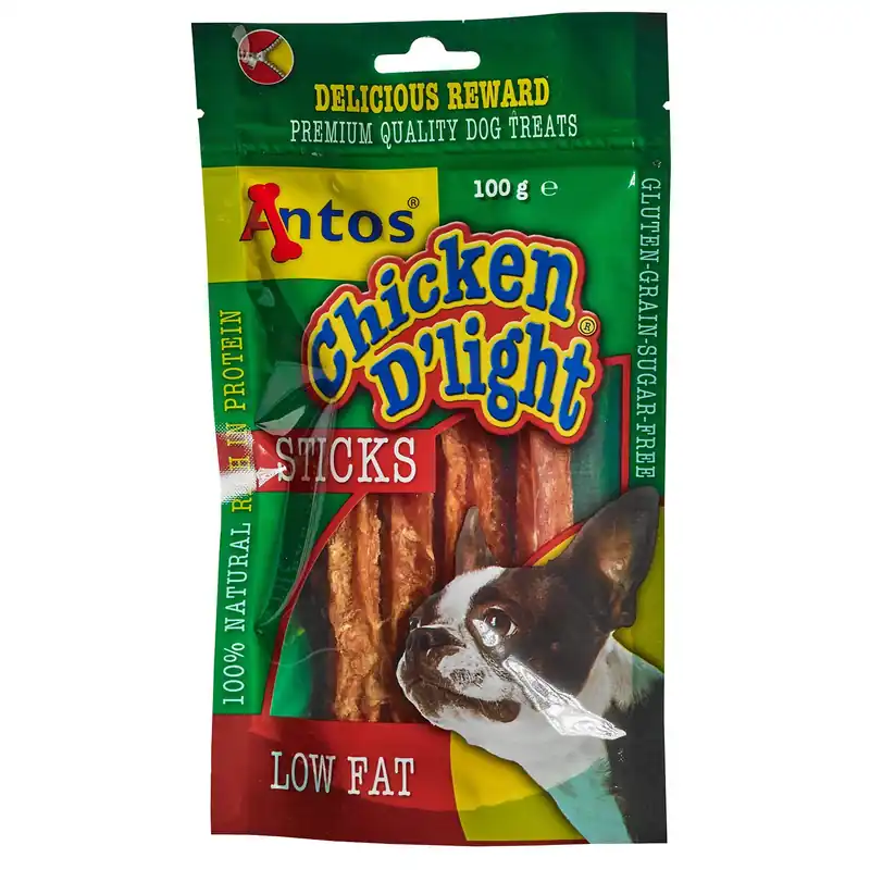Goedkoop Antos Chicken D‘Light Sticks 100 gr