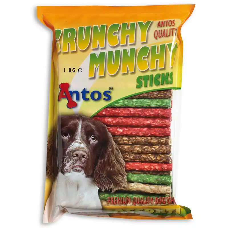 Antos Crunchy Munchy Sticks Assorti 13 cm 10 mm 1 kg Actieprijs