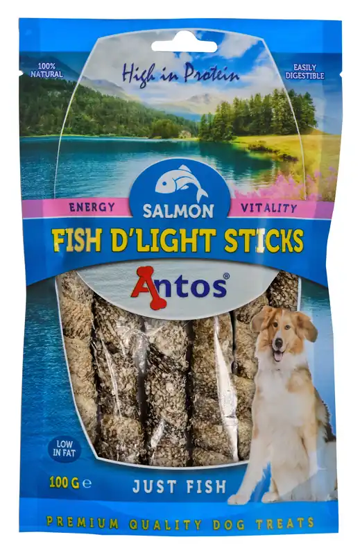 Antos Fish D‘Light Salmon Sticks 100 gr Weekendaanbieding