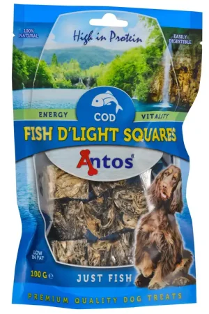 Goedkoop Antos Fish D‘Light Squares 100 gr