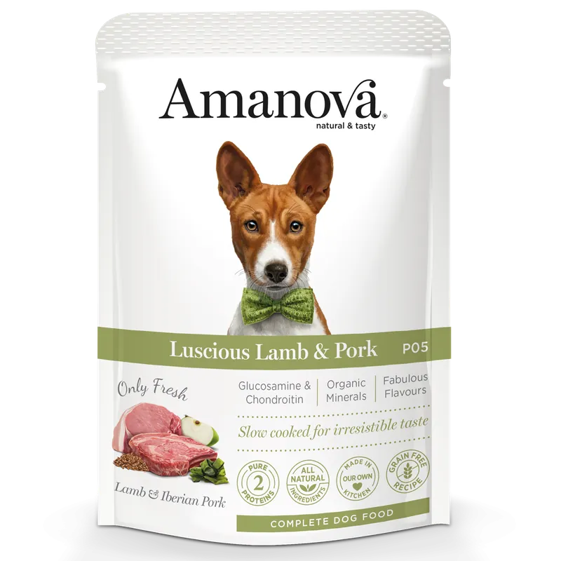 Amanova Hondenvoer Luscious Lamb & Pork 300 gr Favoriet