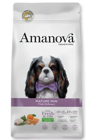 Beperkte Voorraad Amanova Hondenvoer Mature Mini Fish Delicacy 2 kg