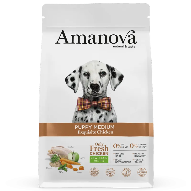 Amanova Hondenvoer Puppy Medium Exquisite Chicken 2 kg Actieprijs