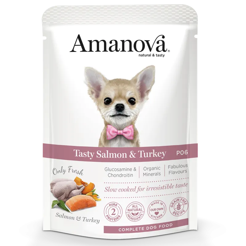 Amanova Hondenvoer Tasty Salmon & Turkey 300 gr Laatste Kans