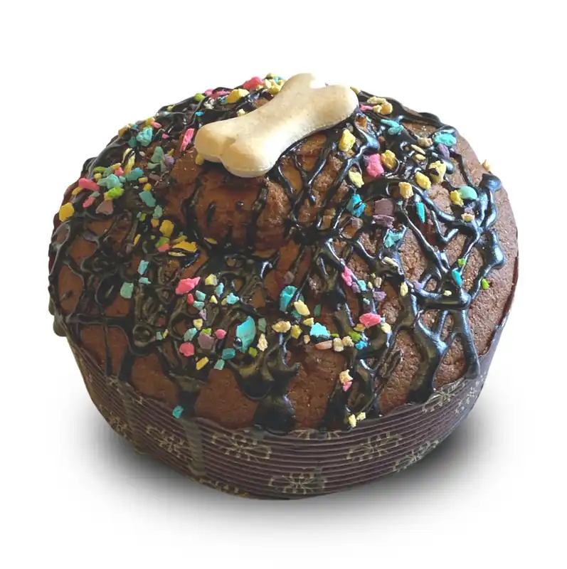 Beperkte Voorraad Barking Bakery Sparkling Carob Drizzle Lines Pawty Cake