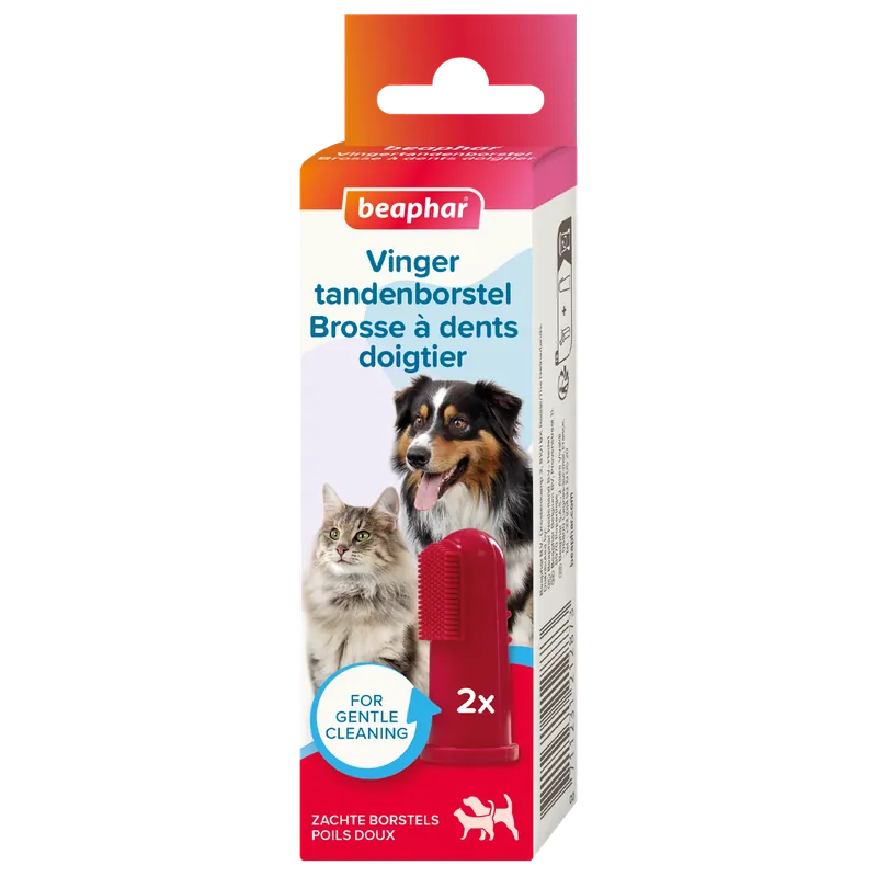 Beaphar Vingertandenborstel 2 st Superprijs