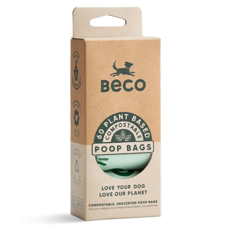 Beco Pets Poepzakjes Composteerbaar 4 x 12 st Fabrieksprijs