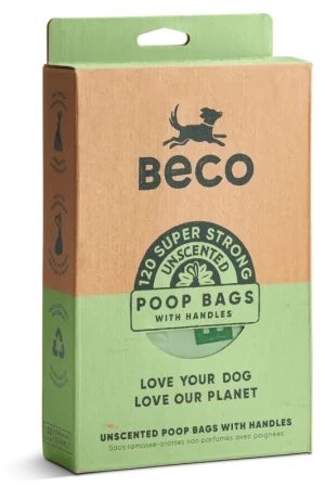 Fabrieksprijs Beco Pets Poepzakjes met Handvatten Gerecycled 120 st