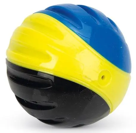 Beeztees Fetch bal blauw/geel/zwart 2 st Merkproduct