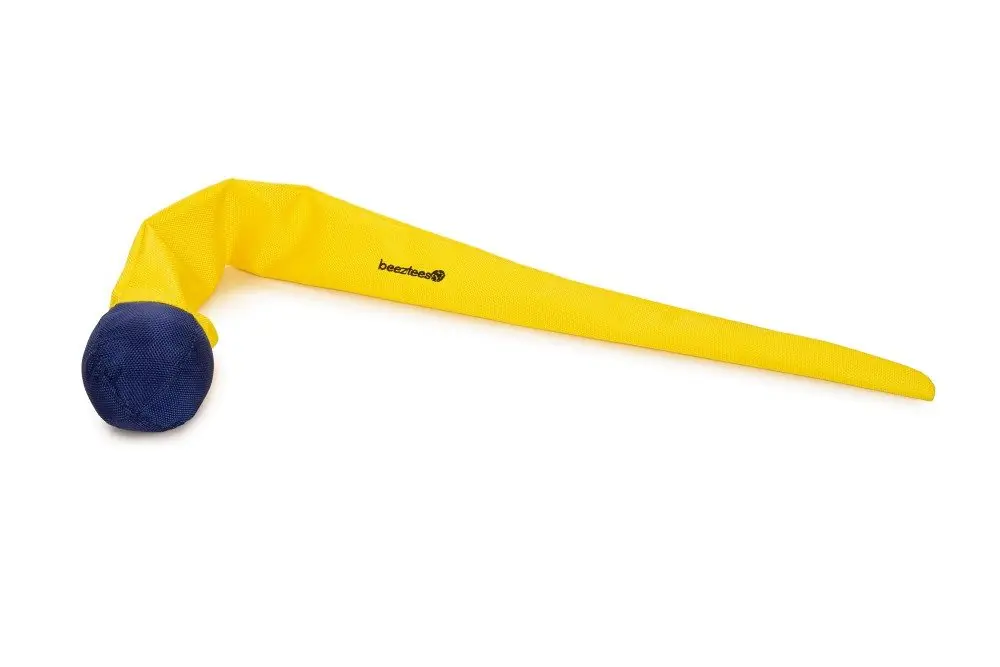 Lage Prijs Beeztees Fetch slingerbal blauw/geel