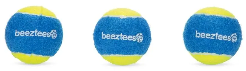 Beeztees Fetch tennisbal blauw/geel 3 st Betrouwbaar
