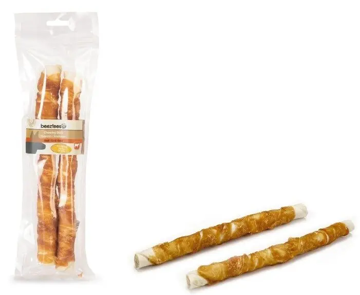 Beeztees culinair kauwstick met kip 25 cm 2 st Tijdelijk Beschikbaar