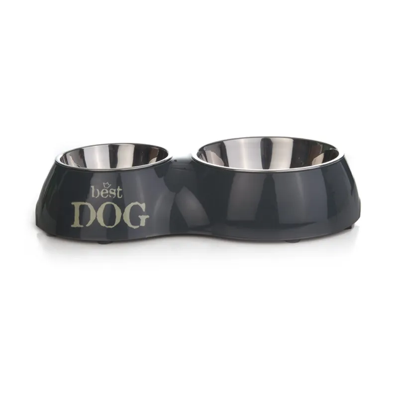Laatste Kans Beeztees Dinerset Best Dog Grijs 160 ml + 350 ml