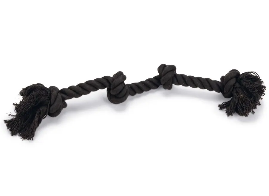 Beeztees Flossytoy 4 Knopen Zwart Laatste Versie