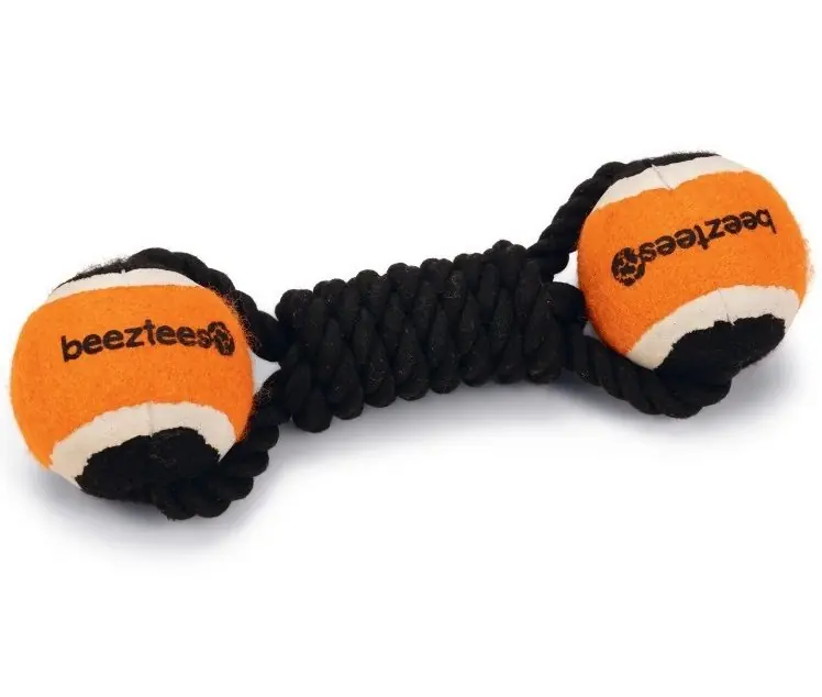 Beeztees Flossytoy met Tennisbal Jef Zwart Hete Deal