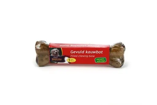 Uitverkoop Beeztees gevuld kauwbot met pens 20 cm