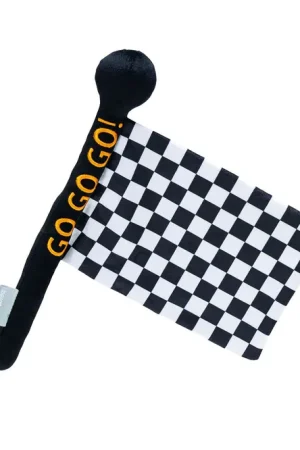 Gecertificeerd Beeztees hondenspeelgoed Finish Vlag Zwart/Wit