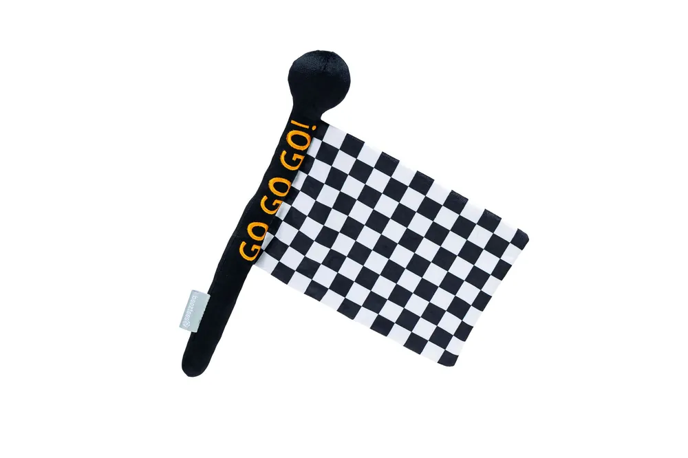 Gecertificeerd Beeztees hondenspeelgoed Finish Vlag Zwart/Wit