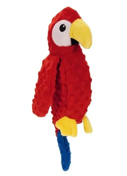 Beeztees hondenspeelgoed Papegaai Lor Rood Fabrieksprijs