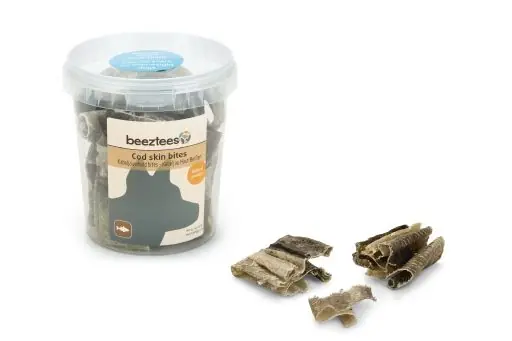 Beeztees kabeljauwhuid bites 75 gr Veilige Betaling
