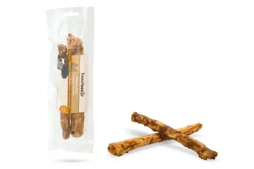 Beeztees kauwstaaf kipsmaak 18 cm 2 st Speciale Aanbieding