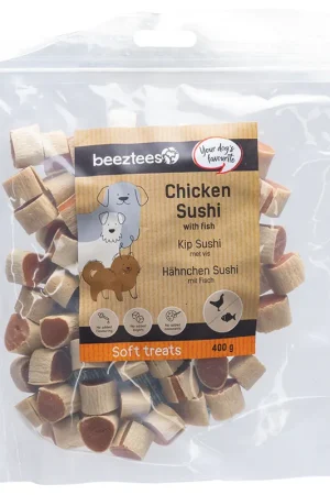 Lage Prijs Beeztees Kip Sushi met Vis 400 gr